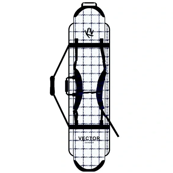 new! waterproof snowboard carrying coverlet B&W Lattice or Fire Plaid neoprene - Picture 2 of 16